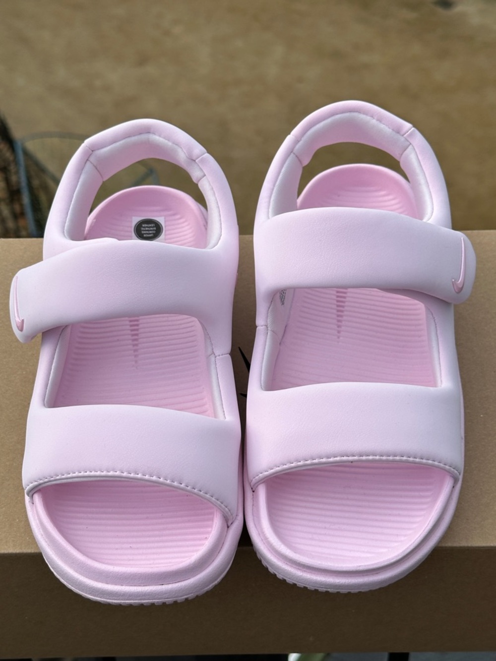 Womens Nike Calm Recovery Plush Casual Sandal Slides Pink Foam- Womens 9 NEW - Picture 4 of 8